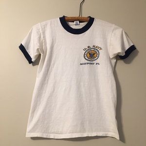 Vintage US Navy Ringer Tee